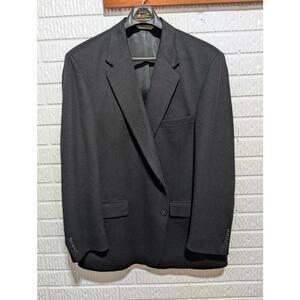 Men's Black Cashmere Blend Blazer by Palm Beach For Christian St John 54L